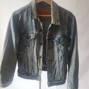 Levi's faded blue denim